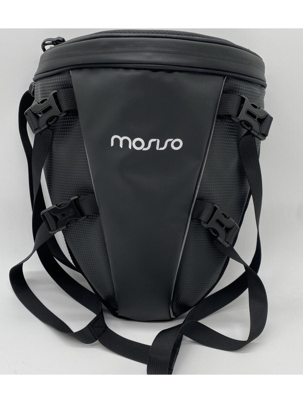 Mosiso Motorcycle Tail Bag Waterproof Polyester Storage Saddle Bag Multifunction
